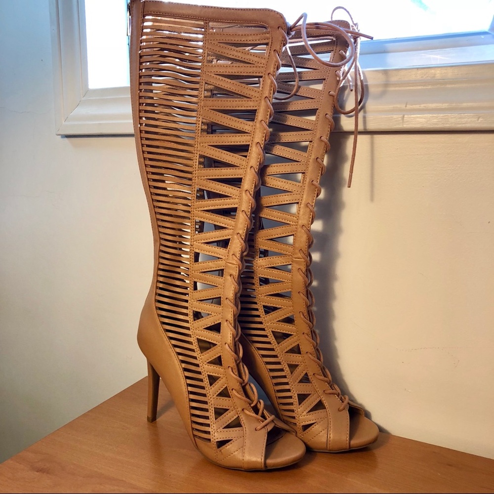 NEW Anne Michelle Knee High Heels